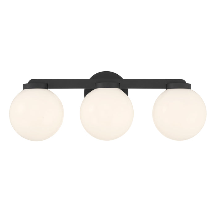 22'' Ardeva Matte Black 3 Light Bath Vanity