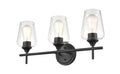 22'' Ashford Matte Black 3 Light Bath Vanity