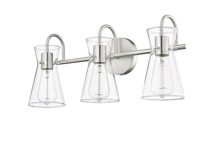 22'' Camellia Brushed Nickel 3 Light Bath Vanity