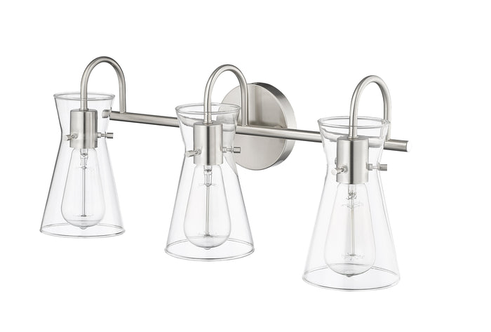 22'' Camellia Brushed Nickel 3 Light Bath Vanity