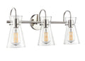 22'' Camellia Polished Nickel 3 Light Bath Vanity