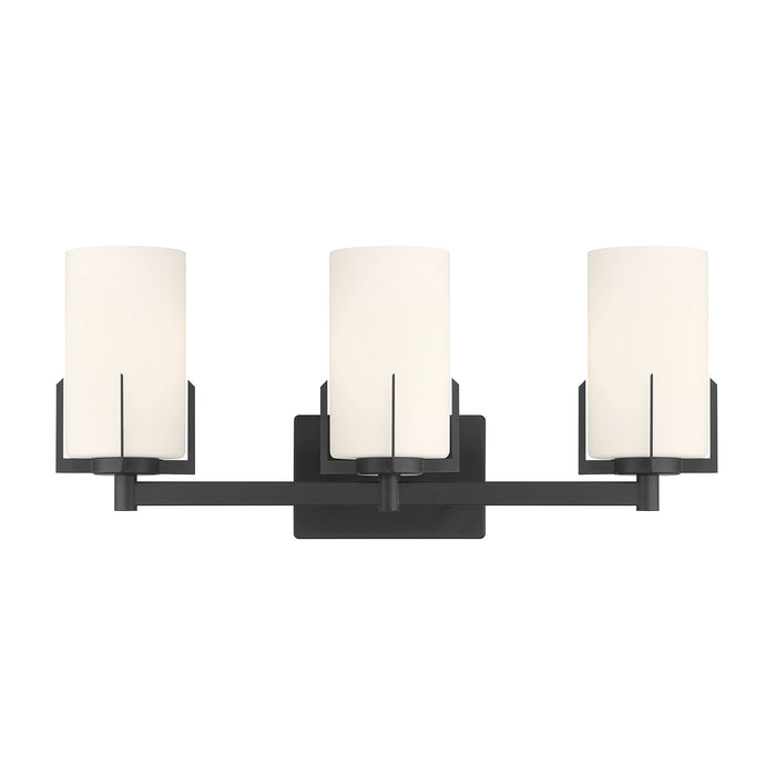 22'' Froselle Matte Black 3 Light Bath Vanity