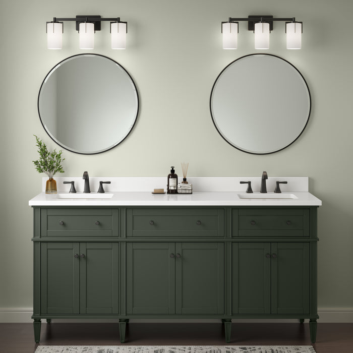 22'' Froselle Matte Black 3 Light Bath Vanity