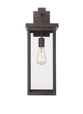 22-inch Barkeley Powder Coated Bronze 1-Light Outdoor Wall Sconce with Clear Glass