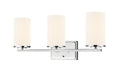 22-inch Verlana Chrome 3-Light Etched White Glass Bathroom Vanity Light