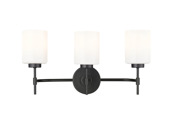 22'' Keylee Matte Black 3 Light Bath Vanity