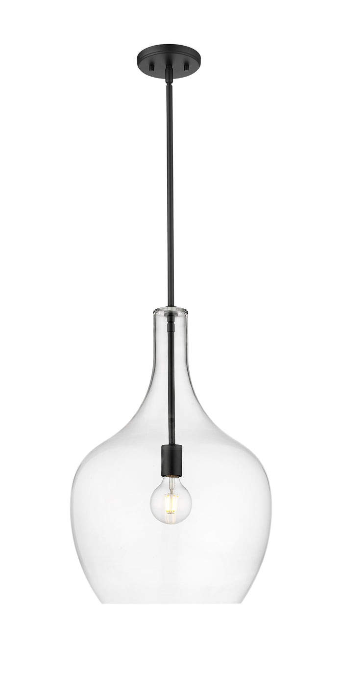 22'' Lamara Matte Black 1 Light Pendant
