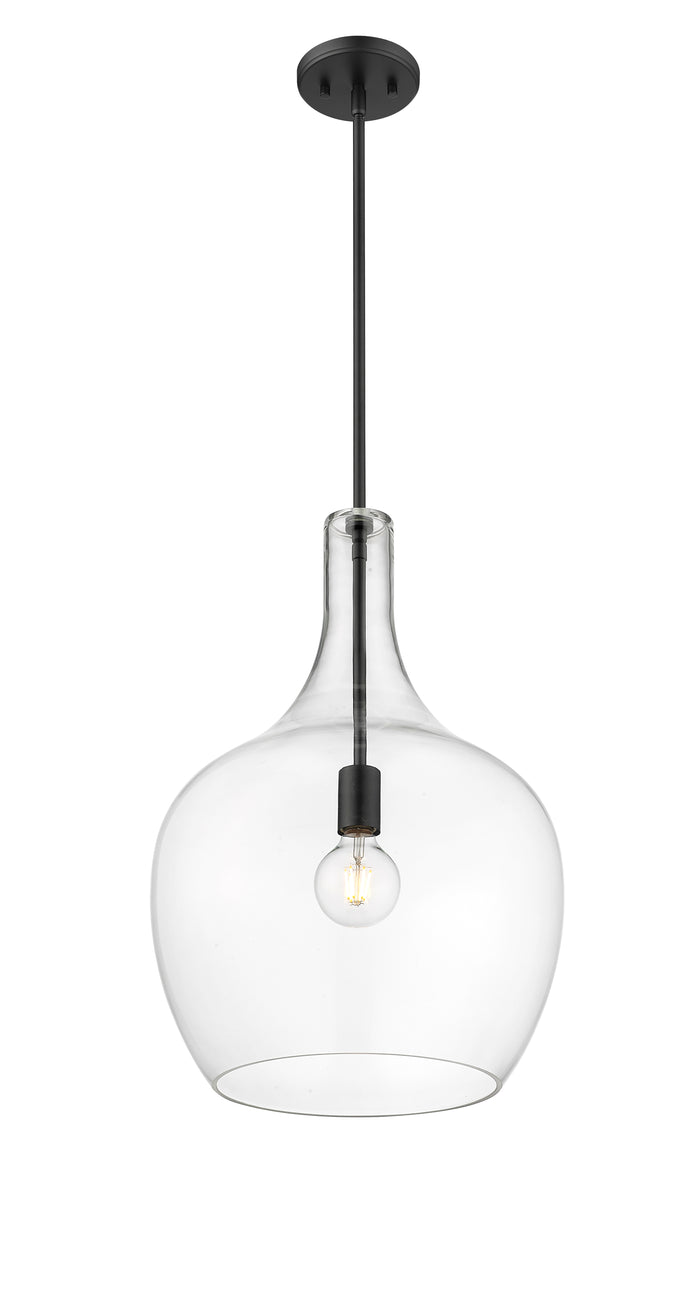 22'' Lamara Matte Black 1 Light Pendant