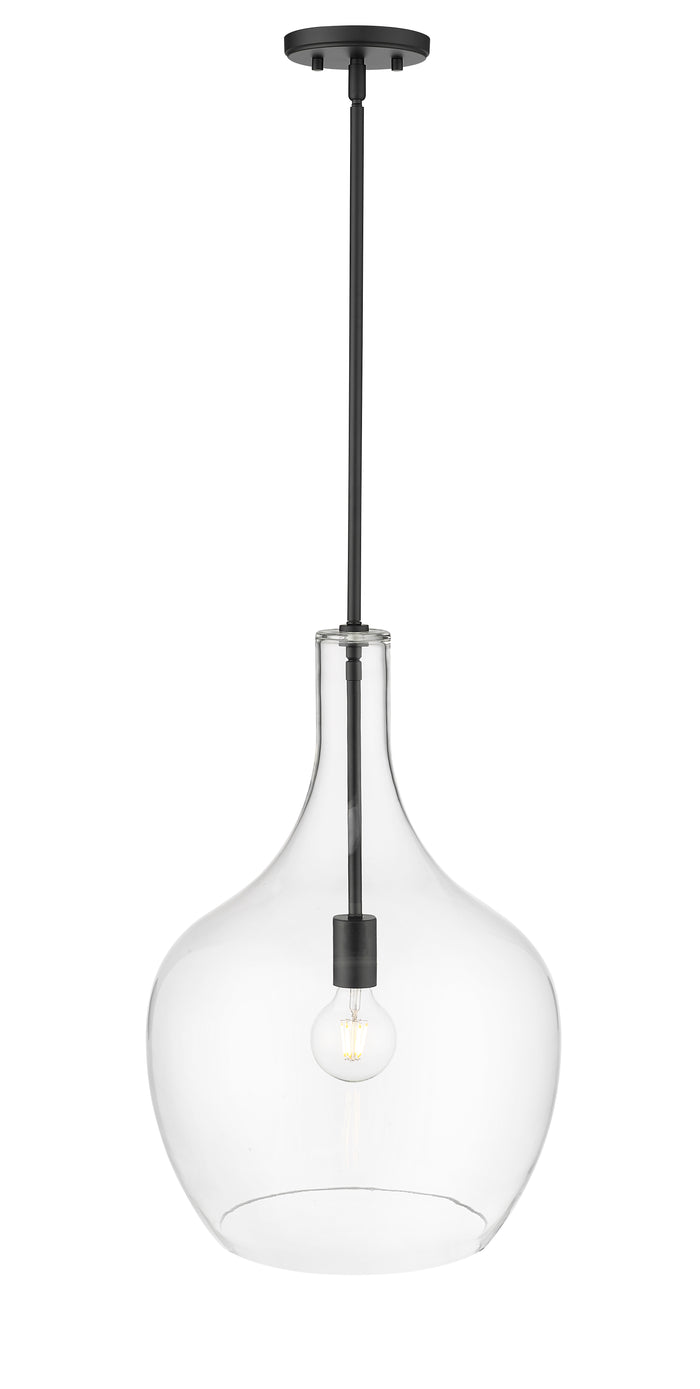 22'' Lamara Matte Black 1 Light Pendant