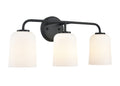 22'' Laphia Matte Black 3 Light Bath Vanity
