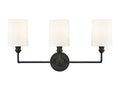 22'' Leena Matte Black 3 Light Bath Vanity