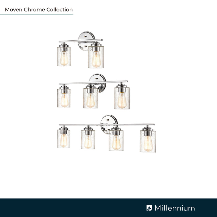 22'' Moven Chrome 3 Light Bath Vanity