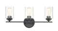 22'' Moven Matte Black 3 Light Bath Vanity