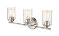22'' Moven Satin Nickel 3 Light Bath Vanity