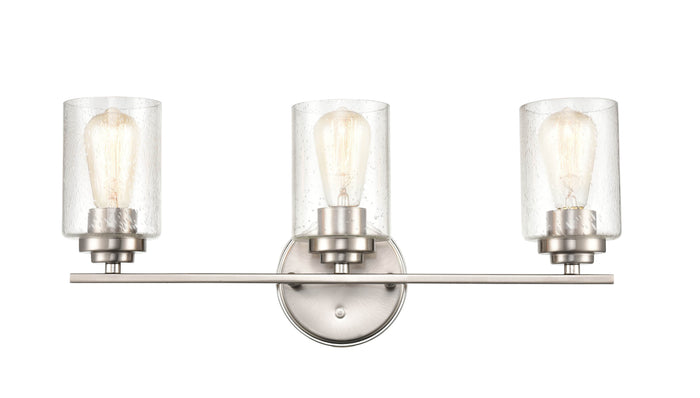 22'' Moven Satin Nickel 3 Light Bath Vanity