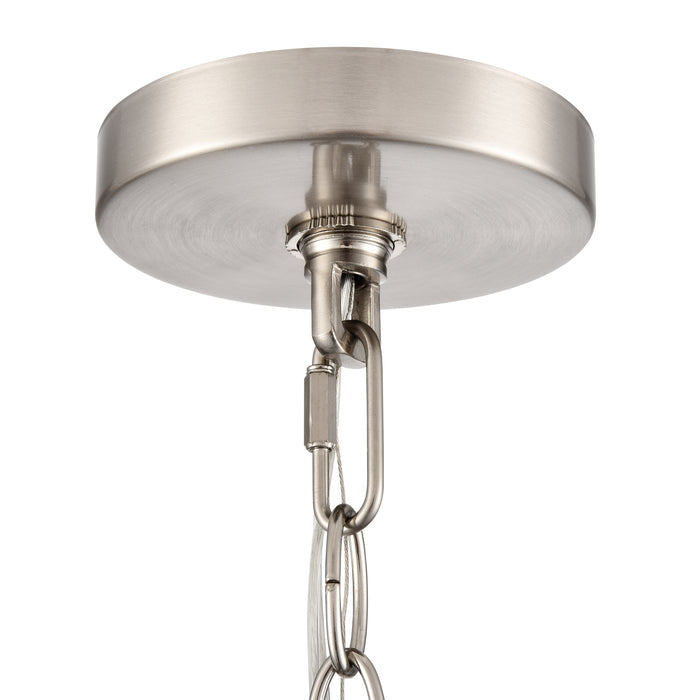 22.25'' Beverlly Brushed Nickel 3 Light Chandelier