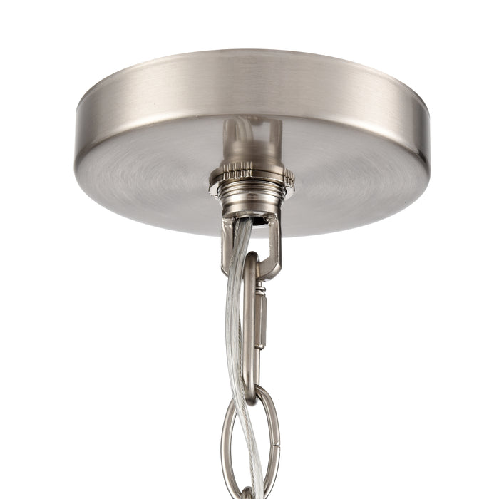 22.25'' Beverlly Brushed Nickel 5 Light Chandelier