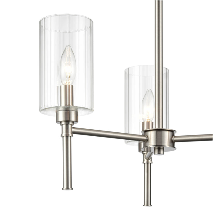 22.25'' Chastine Brushed Nickel 3 Light Chandelier