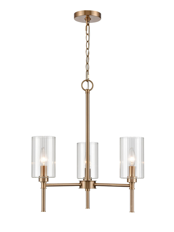 22.25'' Chastine Modern Gold 3 Light Chandelier