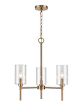 22.25'' Chastine Modern Gold 3 Light Chandelier