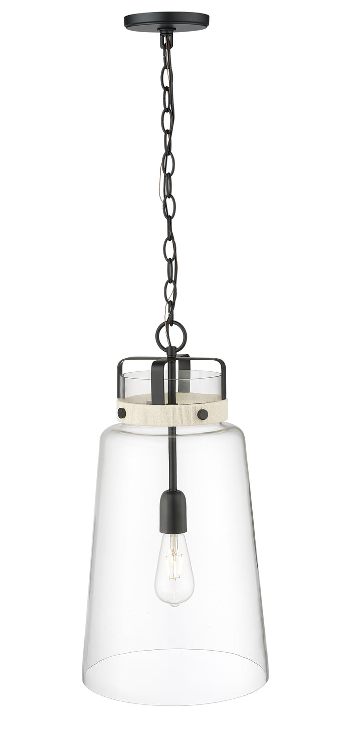 22.25'' Lolla Matte Black 1 Light Pendant