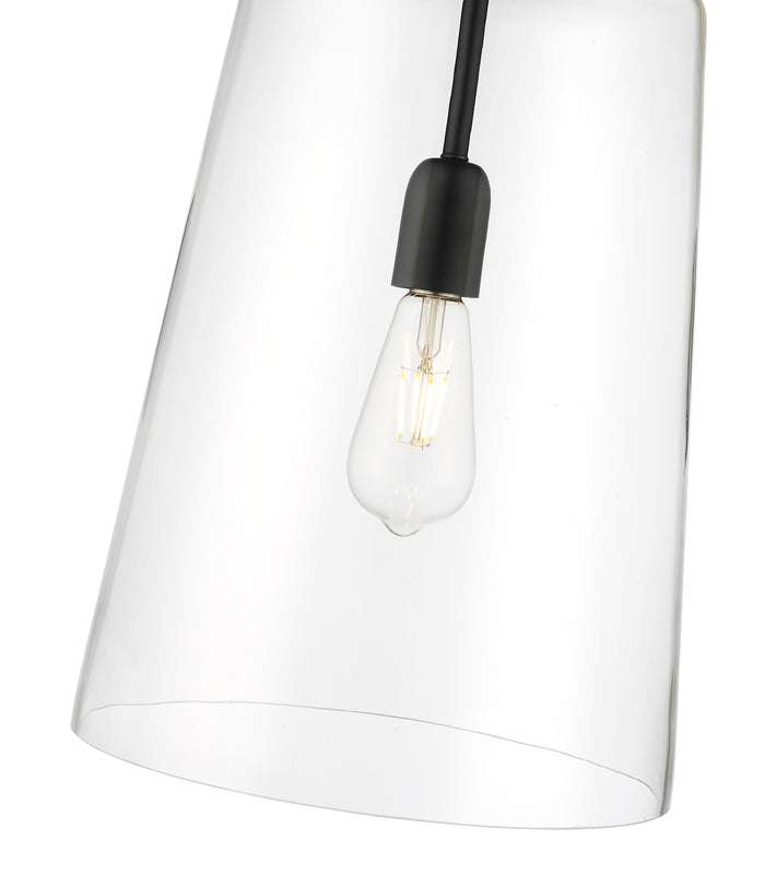22.25'' Lolla Matte Black 1 Light Pendant