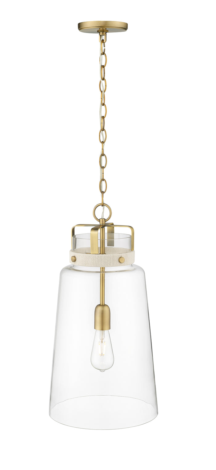 22.25'' Lolla Vintage Brass 1 Light Pendant