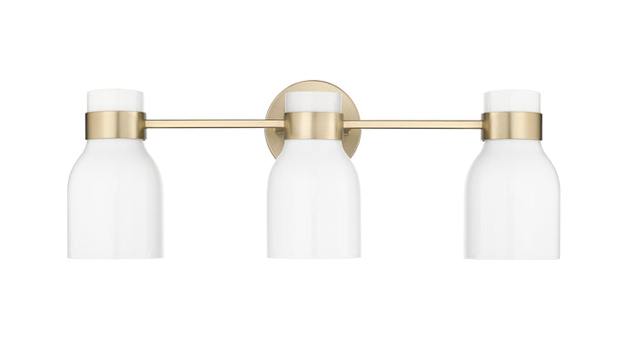 22.4'' Corella Modern Gold 3 Light Bath Vanity