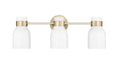 22.4'' Corella Modern Gold 3 Light Bath Vanity
