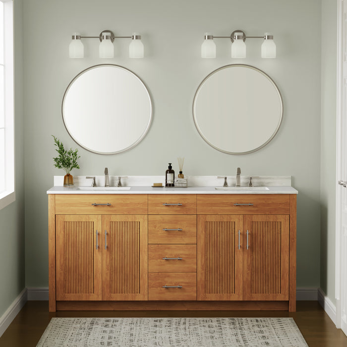 22.5'' Corella Polished Nickel 3 Light Bath Vanity