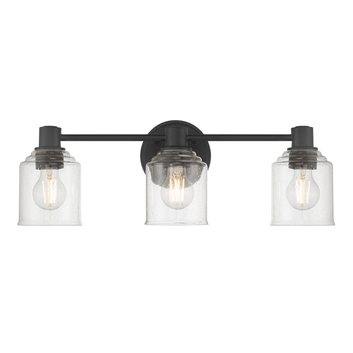 22.5'' Vessair Matte Black 3 Light Bath Vanity