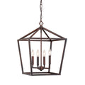 22.75'' Corona Rubbed Bronze 4 Light Pendant