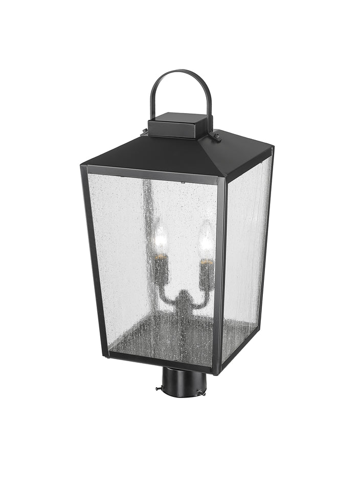 22.75'' Devens Powder Coated Black 2 Light Post Lantern