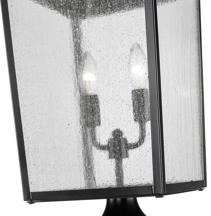 22.75'' Devens Powder Coated Black 2 Light Post Lantern