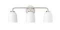 22.75'' Norah Brushed Nickel 3 Light Bath Vanity