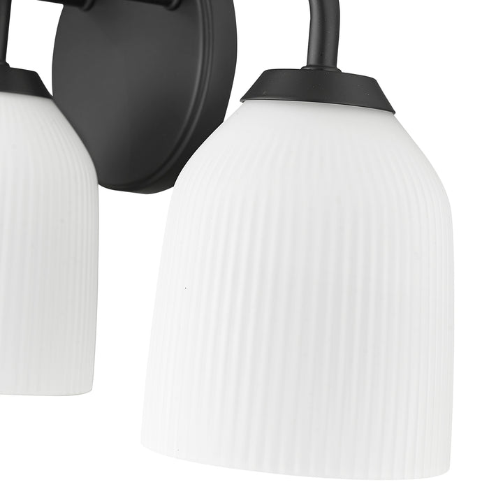 22.75'' Norah Matte Black 3 Light Bath Vanity