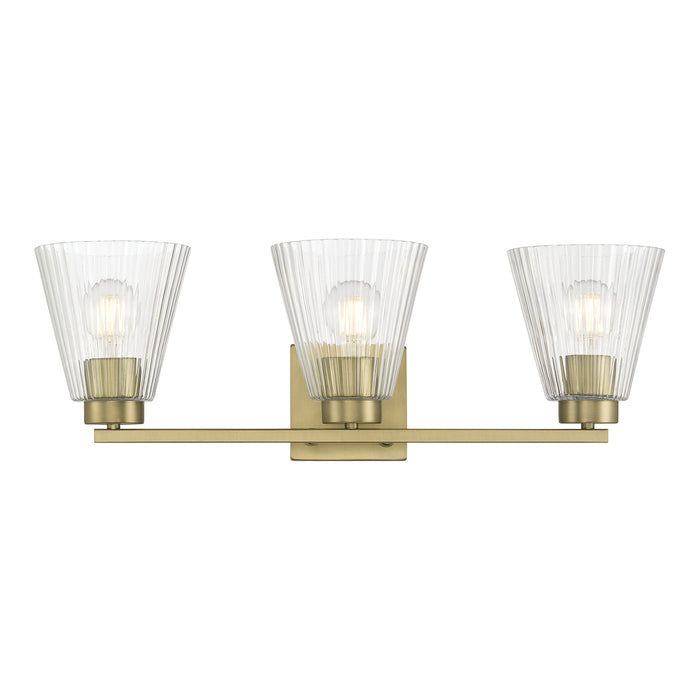 22.75'' Riville Vintage Brass 3 Light Bath Vanity