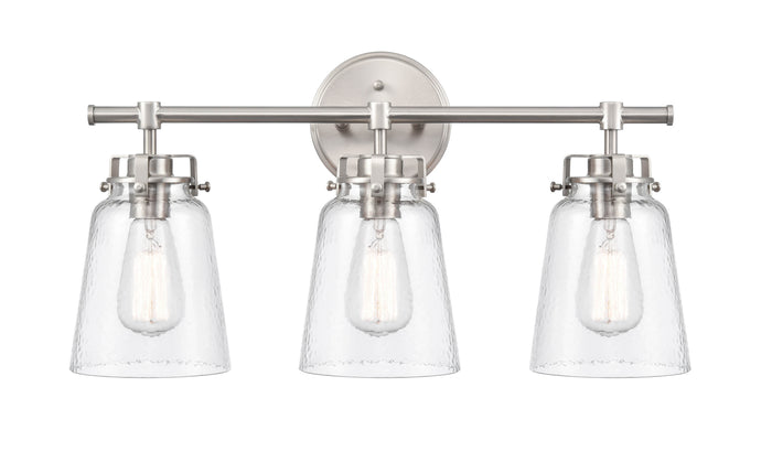 23'' Amberose Brushed Nickel 3 Light Bath Vanity