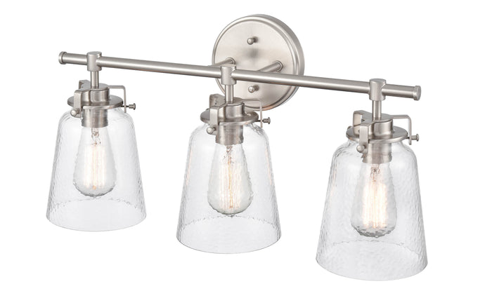 23'' Amberose Brushed Nickel 3 Light Bath Vanity