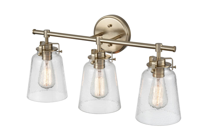 23'' Amberose Modern Gold 3 Light Bath Vanity