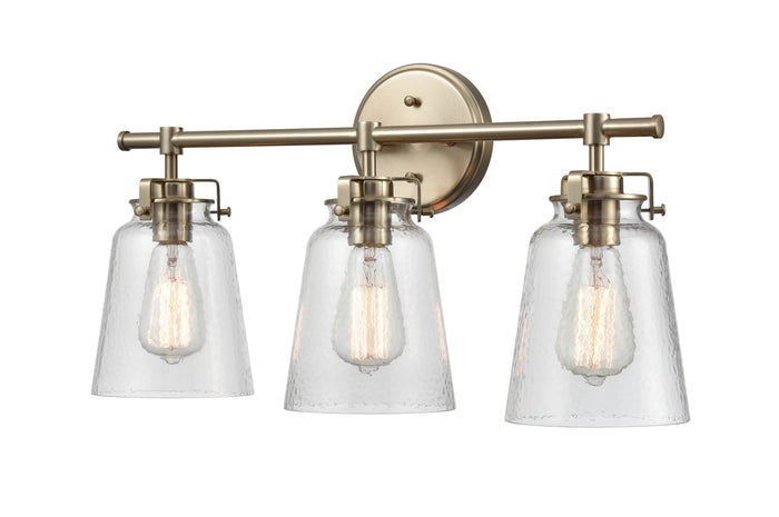 23'' Amberose Modern Gold 3 Light Bath Vanity