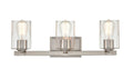 23''  Brushed Nickel 3 Light Bath Vanity