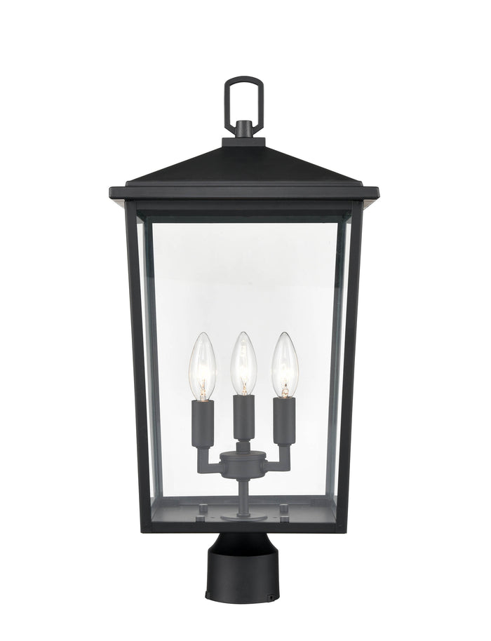 23'' Fetterton Powder Coated Black 3 Light Post Lantern