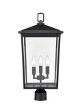 23'' Fetterton Powder Coated Black 3 Light Post Lantern