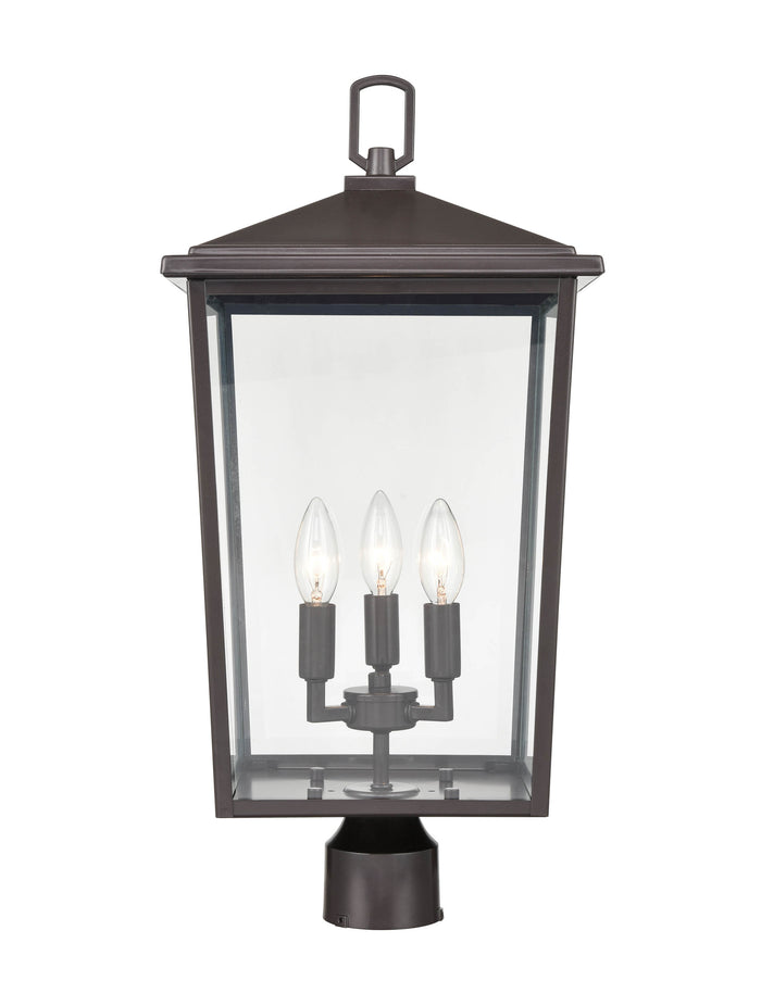 23'' Fetterton Powder Coated Bronze 3 Light Post Lantern