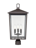 23'' Fetterton Powder Coated Bronze 3 Light Post Lantern