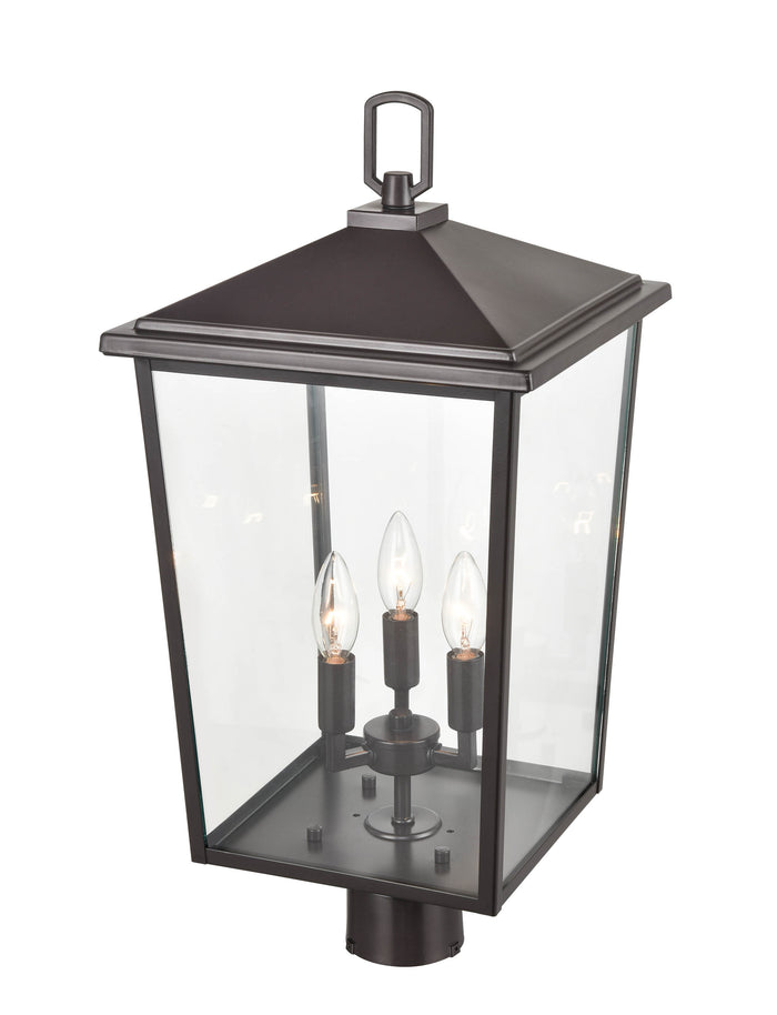 23'' Fetterton Powder Coated Bronze 3 Light Post Lantern