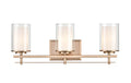 23'' Huderson Modern Gold 3 Light Bath Vanity
