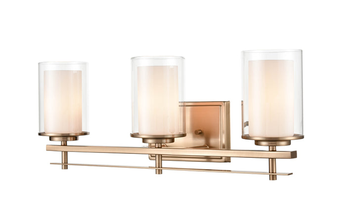 23'' Huderson Modern Gold 3 Light Bath Vanity