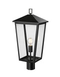 23'' Munger Powder Coated Black 1 Light Post Lantern